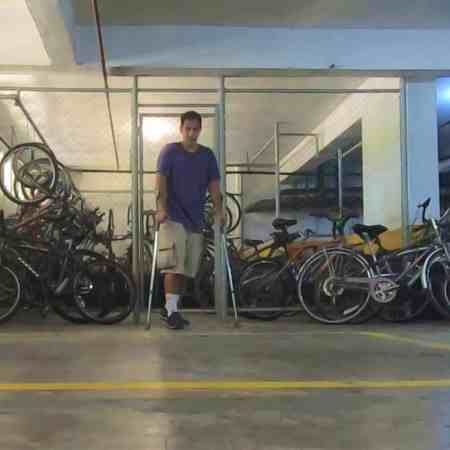 Bicicletário no prédio